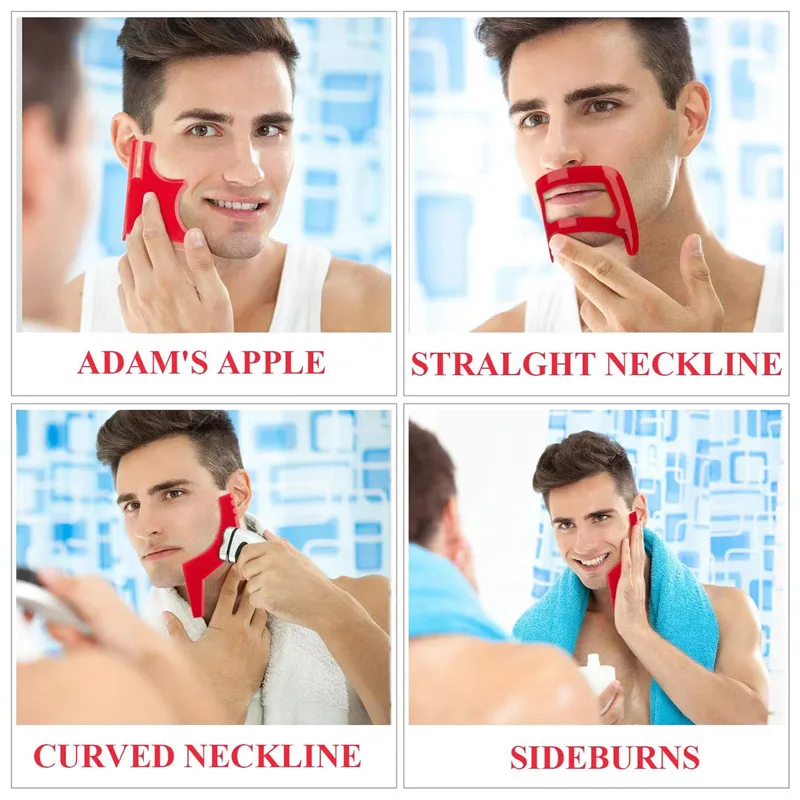 2/4Pcs Men's Beard Combs Hair  - Men'S Beard Grooming 评论和价格