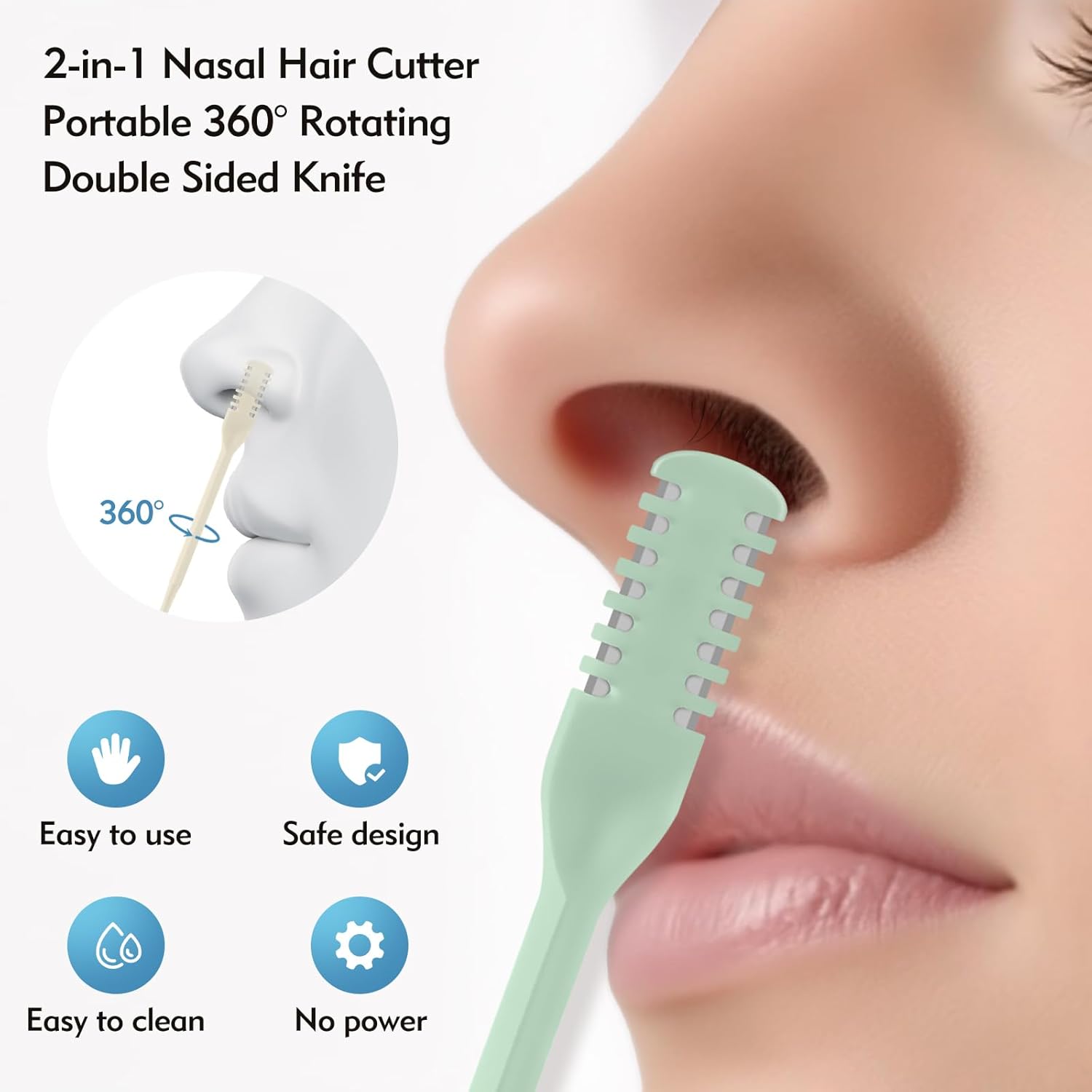 5/20/50Pcs 2-in-1 Nasal Cutter - Men'S Beard Grooming 评论和价格