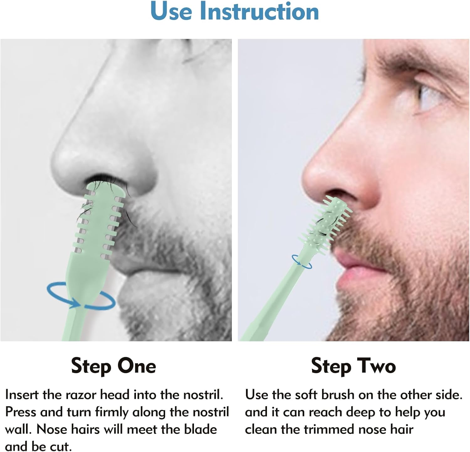 5/20/50Pcs 2-in-1 Nasal Cutter - Men'S Beard Grooming 评论和价格