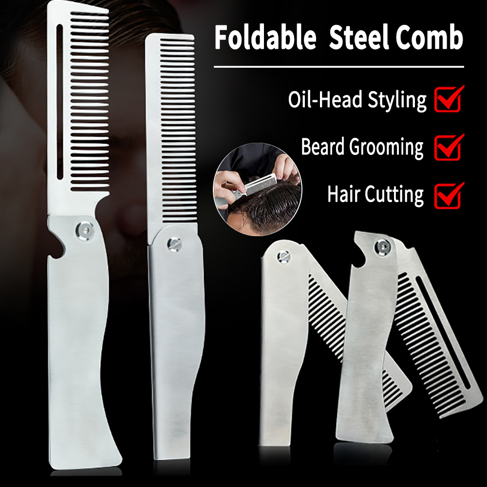 New Type 1/2PCS Portable Steel - Men'S Beard Grooming 评论和价格