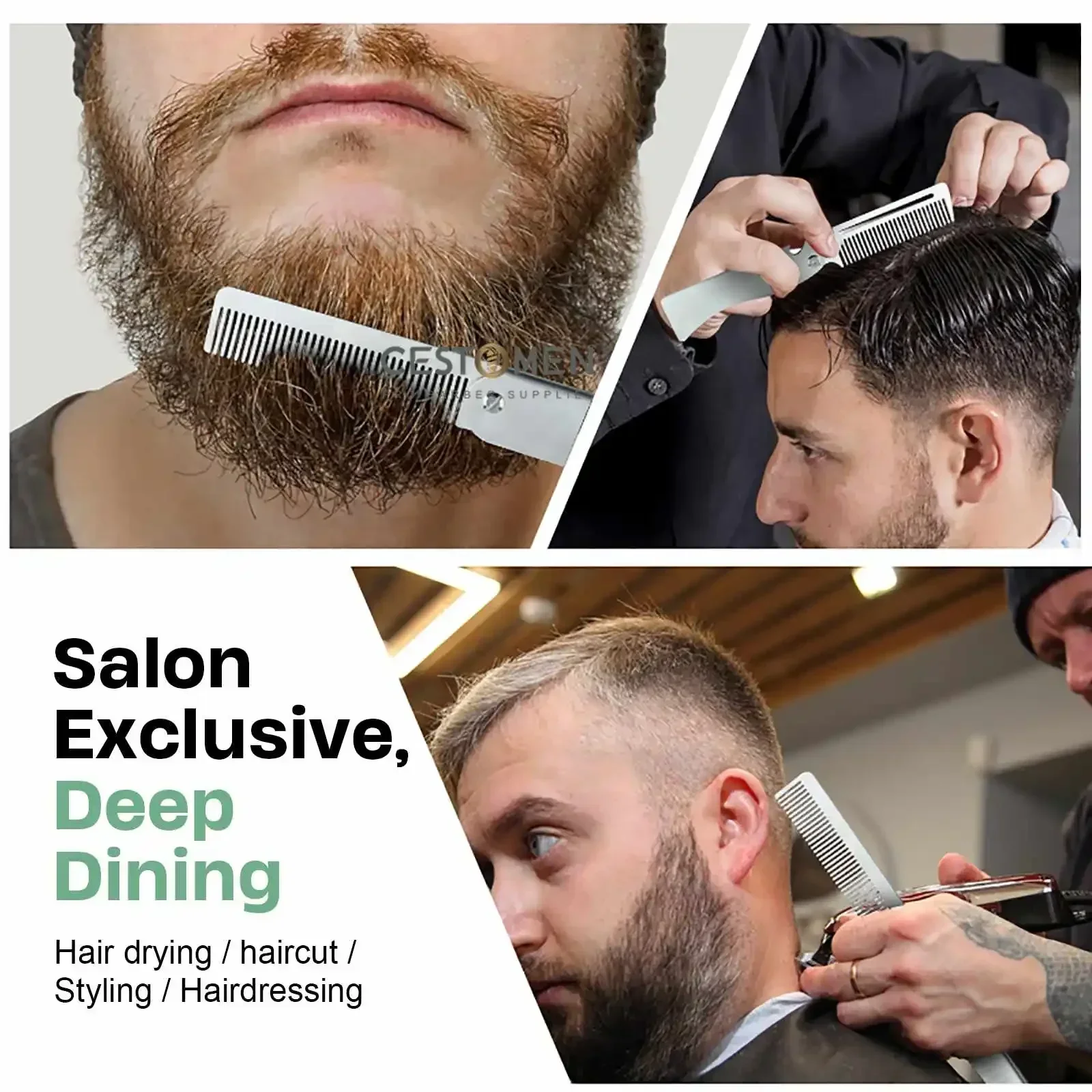 New Type 1/2PCS Portable Steel - Men'S Beard Grooming 评论和价格