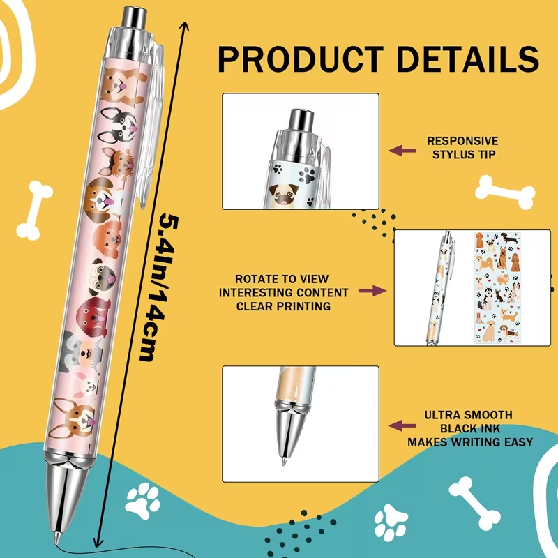 9/18 Pcs Dog Ballpoint Pen Set - Mens Grooming Kit Gift 评论和价格