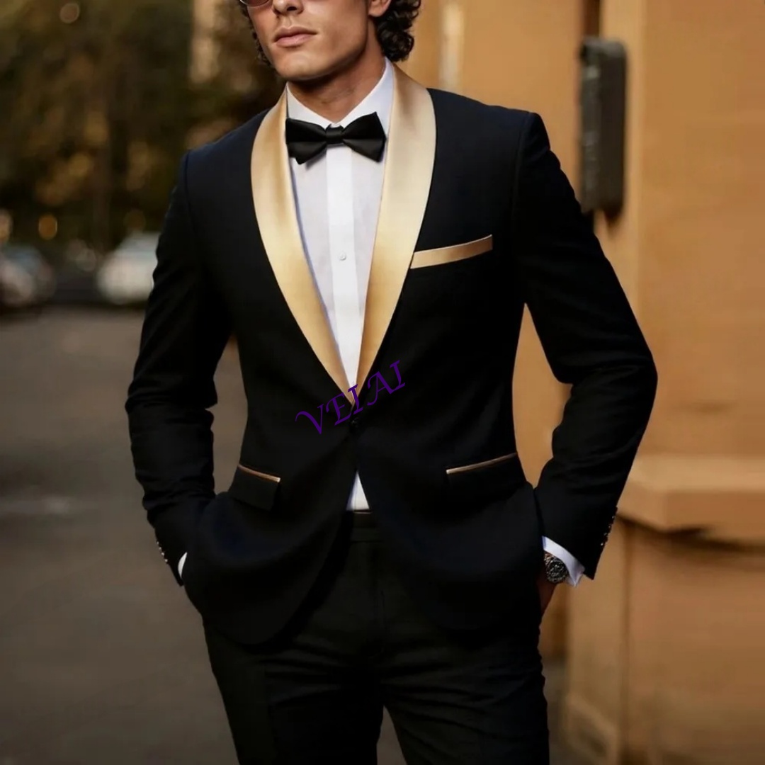 CustomizedNew Gold Lapel Black - Men'S Grooming Daily 评论和价格