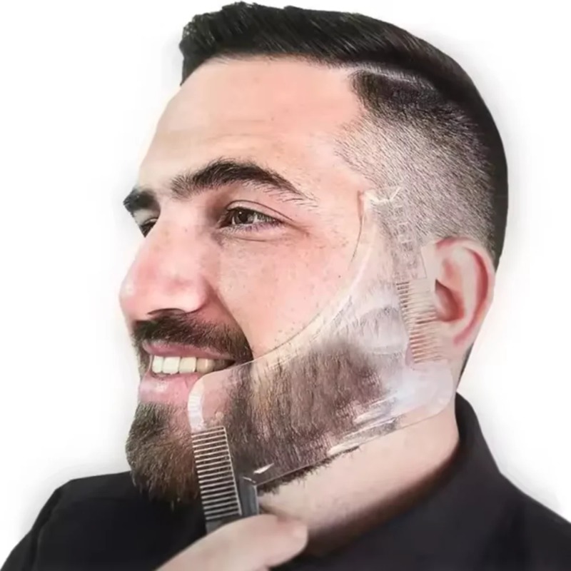 1PC Men Beard Shaping Template - Men'S Grooming Tool 评论和价格