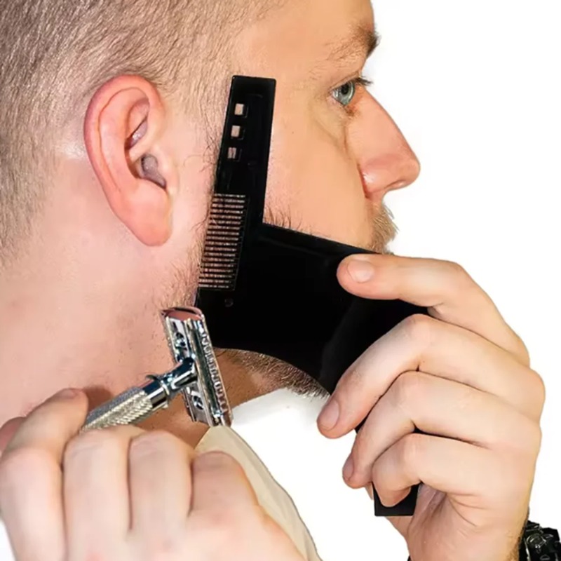 1PC Men Beard Shaping Template - Men'S Grooming Tool 评论和价格
