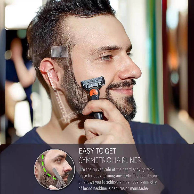 Beard Shaping Tool Mustache St - Men'S Grooming Tool 评论和价格