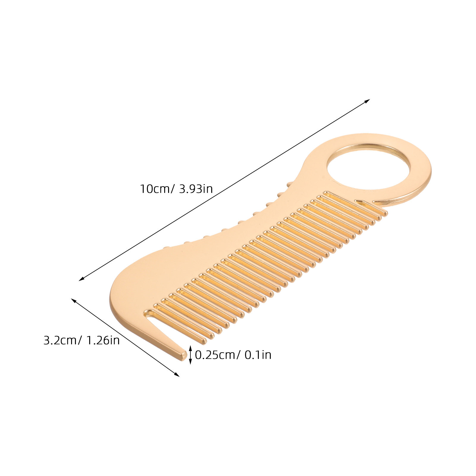 Mini Pocket Comb Men Metal Mus - Men'S Beard Grooming 评论和价格