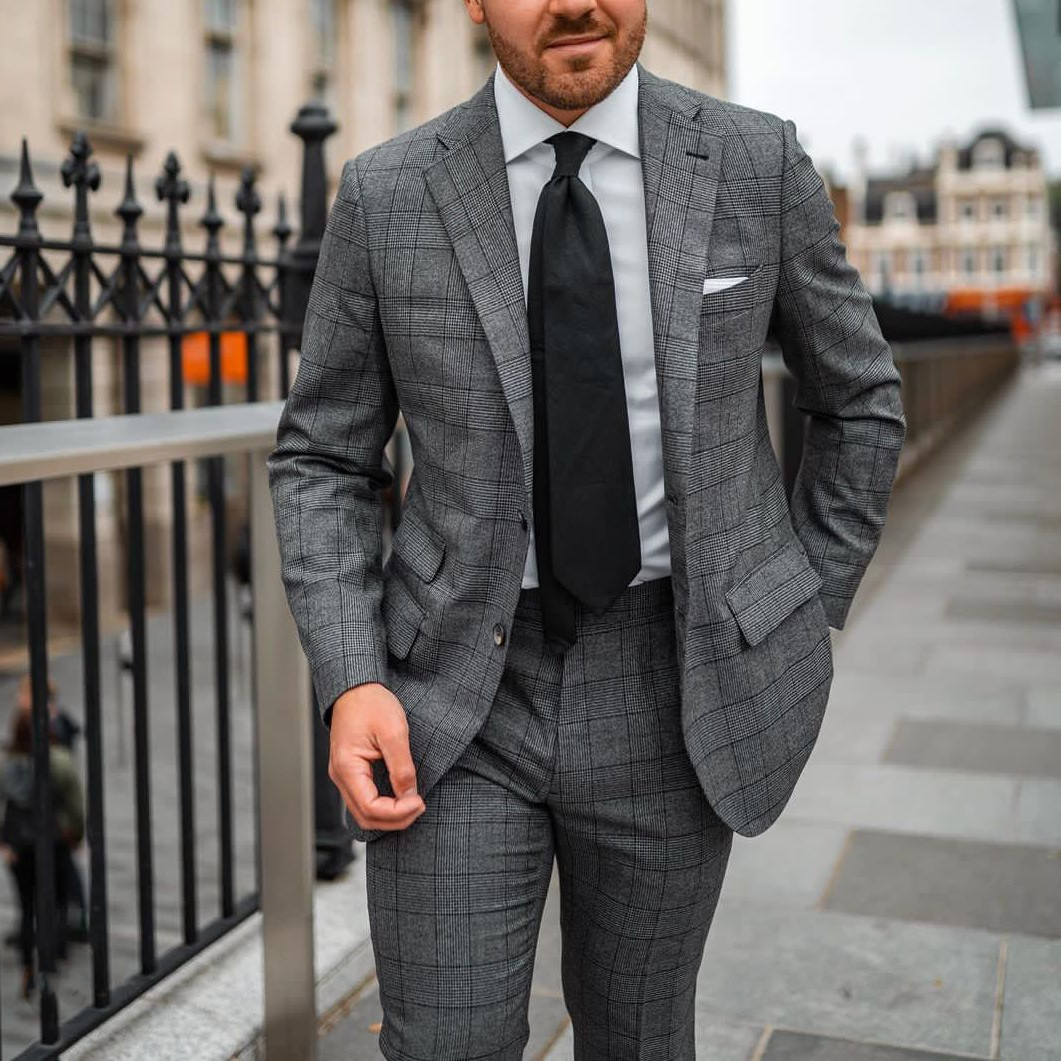 Men Suit Tailor-Made 2 Pieces  - Men'S Grooming Daily 评论和价格
