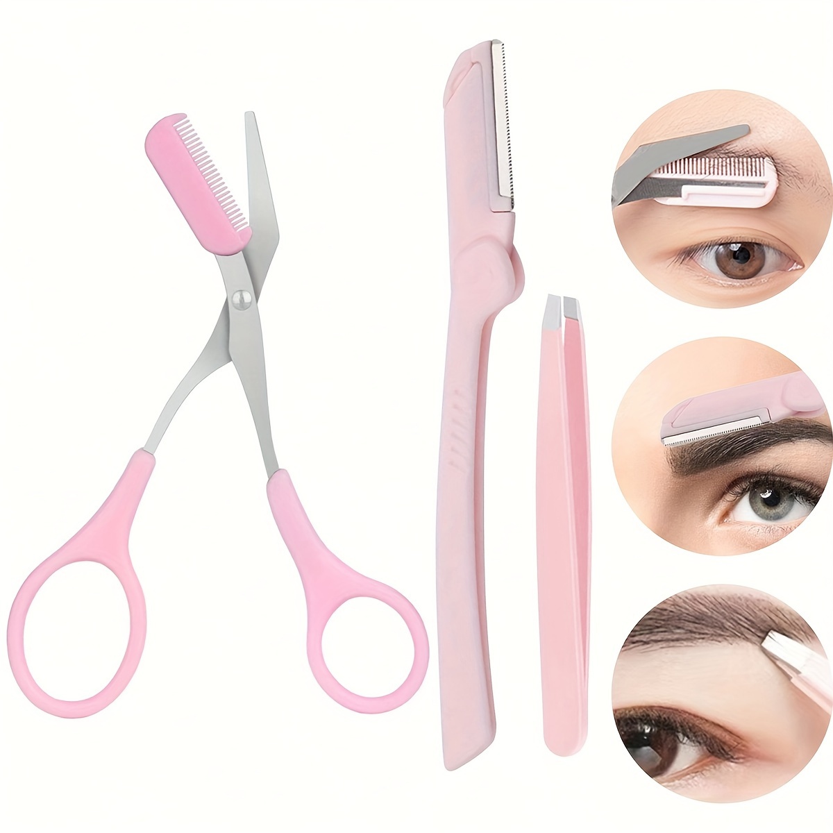 3pcs Set Eyebrow Kit For Women - Men'S Grooming Tool 评论和价格